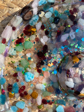 Load image into Gallery viewer, Mixed Crystal Chip Resin Incense Holder
