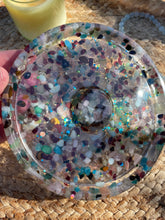 Load image into Gallery viewer, Mixed Crystal Chip Resin Incense Holder