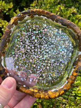 Load image into Gallery viewer, Tiger Eye X Pyrite Crystal Chip Resin Display Trinket Dish
