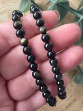 Load image into Gallery viewer, Golden Sheen Obsidian Bracelet