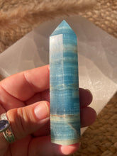 Load image into Gallery viewer, Blue Onyx Lemurian Aquatine Tower
