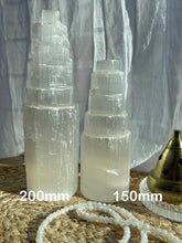 Load image into Gallery viewer, Large Selenite Satin Spa Tower
