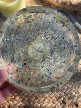 Load image into Gallery viewer, Prehnite Crystal Chip Resin Incense Holder