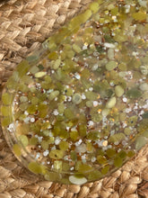 Load image into Gallery viewer, Serpentine Crystal Chip Resin Display Trinket Dish