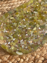 Load image into Gallery viewer, Serpentine Crystal Chip Resin Display Trinket Dish