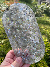 Load image into Gallery viewer, Labradorite Crystal Chip Resin Display Trinket Dish