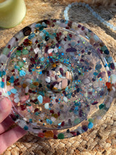 Load image into Gallery viewer, Mixed Crystal Chip Resin Incense Holder