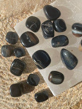 Load image into Gallery viewer, Blue Tigers Eye Tumble Stones