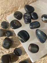 Load image into Gallery viewer, Blue Tigers Eye Tumble Stones