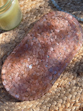 Load image into Gallery viewer, Peach Moonstone X Sunstone Crystal Chip Resin Display Trinket Dish