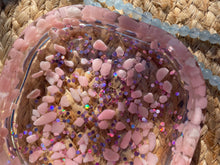 Load image into Gallery viewer, Pink Opal Crystal Chip Resin Display Trinket Dish