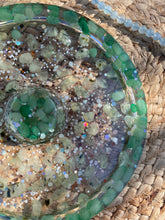 Load image into Gallery viewer, Prehnite X Green Aventurine Crystal Chip Resin Incense Holder