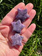 Load image into Gallery viewer, Lepidolite Star Carving