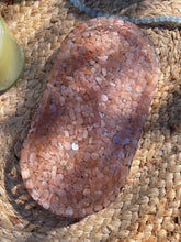 Load image into Gallery viewer, Peach Moonstone X Sunstone Crystal Chip Resin Display Trinket Dish