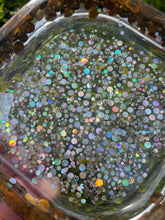 Load image into Gallery viewer, Tiger Eye X Pyrite Crystal Chip Resin Display Trinket Dish
