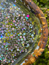 Load image into Gallery viewer, Tiger Eye X Pyrite Crystal Chip Resin Display Trinket Dish
