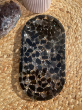 Load image into Gallery viewer, Obsidian Crystal Chip Resin Display Trinket Dish