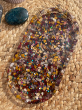 Load image into Gallery viewer, Mookaite Jasper Crystal Chip Resin Display Trinket Dish