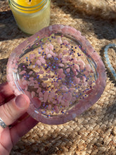Load image into Gallery viewer, Pink Opal Crystal Chip Resin Display Trinket Dish