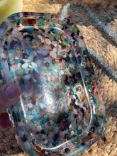 Load image into Gallery viewer, Mixed Crystal Chip Resin Display Trinket Dish