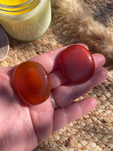 Load image into Gallery viewer, Carnelian Smoothie Palm Stone