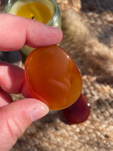 Load image into Gallery viewer, Carnelian Smoothie Palm Stone