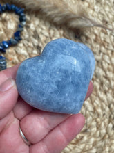 Load image into Gallery viewer, Blue Calcite Heart Carving