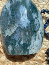 Load image into Gallery viewer, Moss Agate Flame Carving