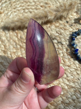 Load image into Gallery viewer, Rainbow Fluorite Flame Carving