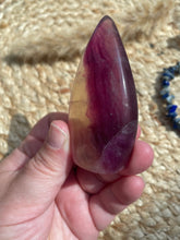 Load image into Gallery viewer, Rainbow Fluorite Flame Carving