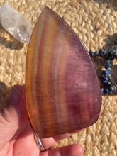 Load image into Gallery viewer, Rainbow Fluorite Flame Carving