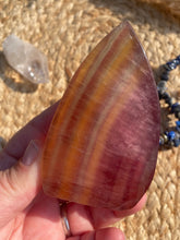 Load image into Gallery viewer, Rainbow Fluorite Flame Carving