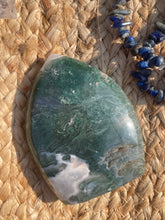 Load image into Gallery viewer, Moss Agate Flame Carving