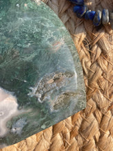 Load image into Gallery viewer, Moss Agate Flame Carving