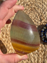 Load image into Gallery viewer, Rainbow Fluorite Flame Carving