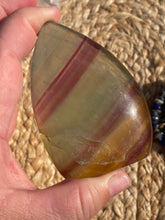 Load image into Gallery viewer, Rainbow Fluorite Flame Carving