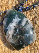 Load image into Gallery viewer, Moss Agate Flame Carving