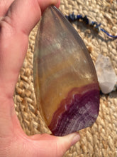 Load image into Gallery viewer, Rainbow Fluorite Flame Carving