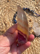 Load image into Gallery viewer, Rainbow Fluorite Flame Carving
