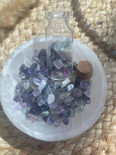 Load image into Gallery viewer, Rainbow Fluorite Crystal Chip Jar