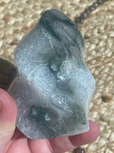 Load image into Gallery viewer, Moss Agate Flame Carving