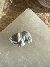Load image into Gallery viewer, Howlite Mini Elephant Carving