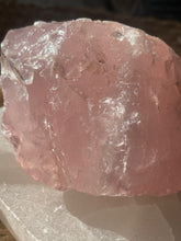 Load image into Gallery viewer, Raw Rose Quartz Statemet Piece
