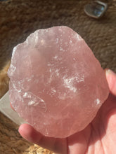 Load image into Gallery viewer, Raw Rose Quartz Statemet Piece