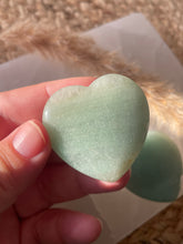 Load image into Gallery viewer, Green Aventurine Heart Smoothie Palm Stone