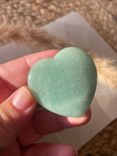 Load image into Gallery viewer, Green Aventurine Heart Smoothie Palm Stone