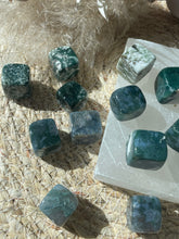 Load image into Gallery viewer, Moss Agate Cubed Tumble Stone