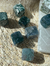 Load image into Gallery viewer, Moss Agate Cubed Tumble Stone
