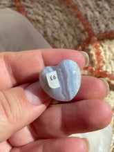 Load image into Gallery viewer, Blue Lace Agate Mini Heart Carving