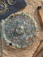 Load image into Gallery viewer, Amazonite Crystal Chip Resin Incense Holder